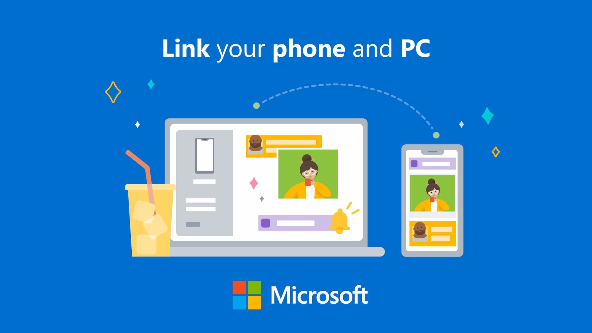 Phone Link app by Microsoft enables to use iMessage from a Windows device